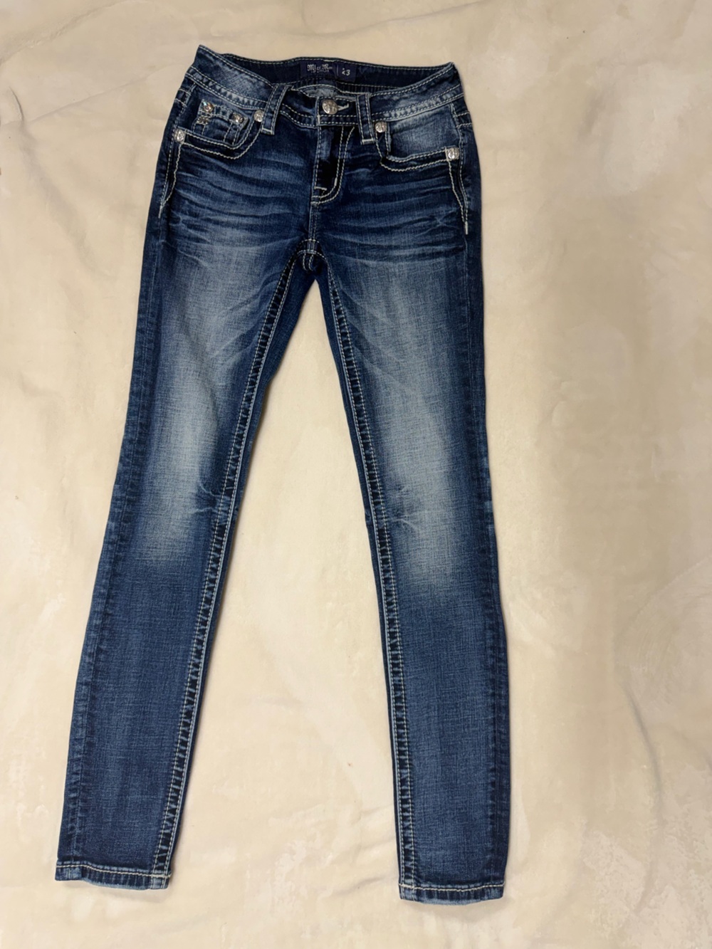 Miss Me Blue Faded Skinny Jeans